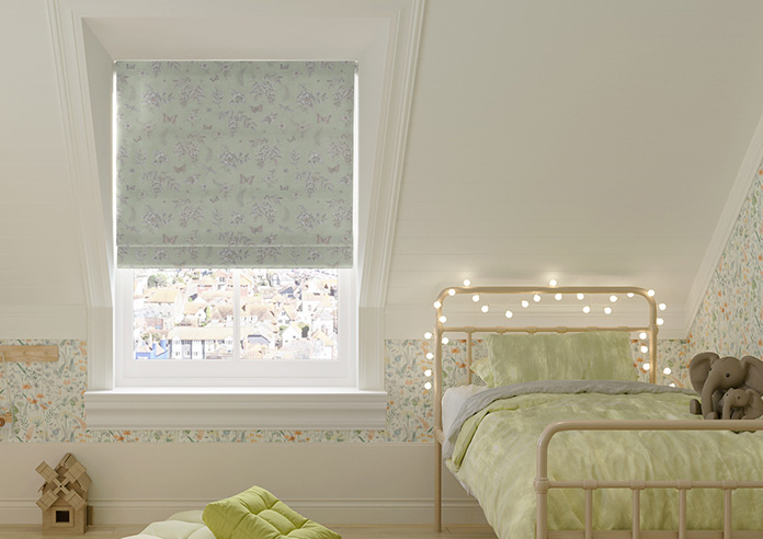 Summerby, Mint - Twist&Fit Roman Blind - Image 3